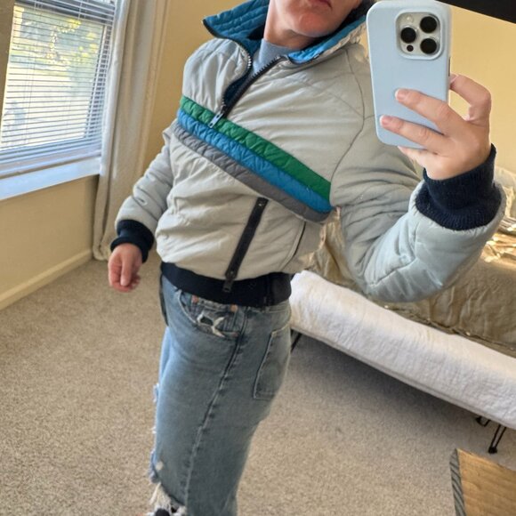 Vintage Roffe Skiwear Pullover Puffer Ski Coat Size Small - Picture 8 of 10